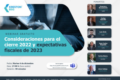 Consideraciones cierre 2022 y expectativas fiscales 2023