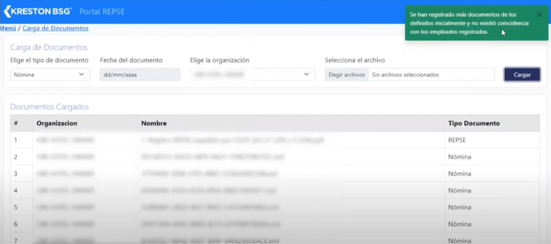 Herramienta de gestión de proceso REPSE de Kreston BSG
